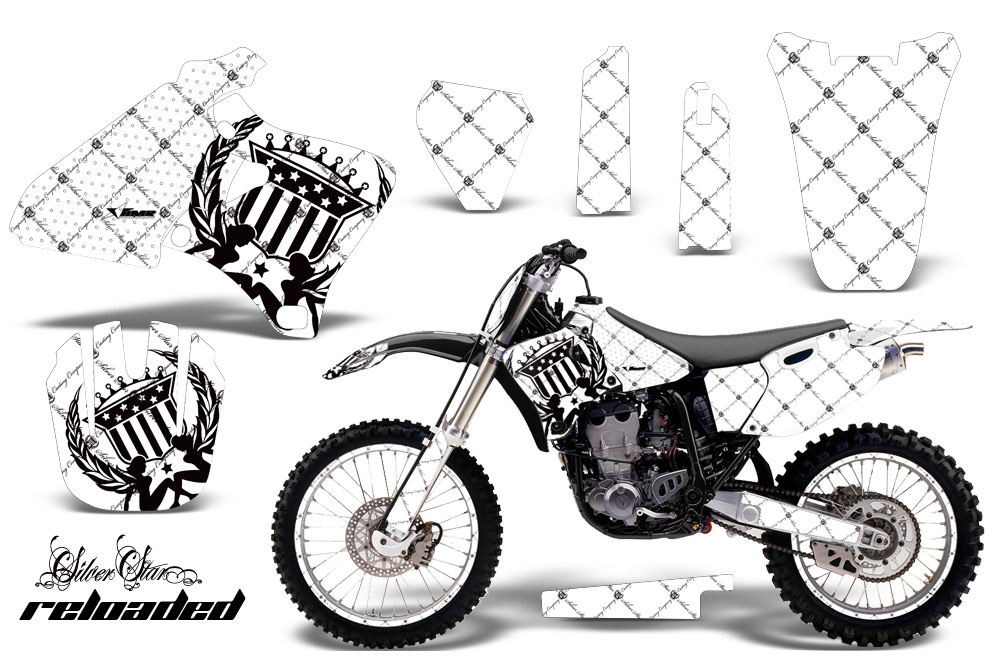 Yamaha YZ426F Graphics Kit SSR Black WhiteBG